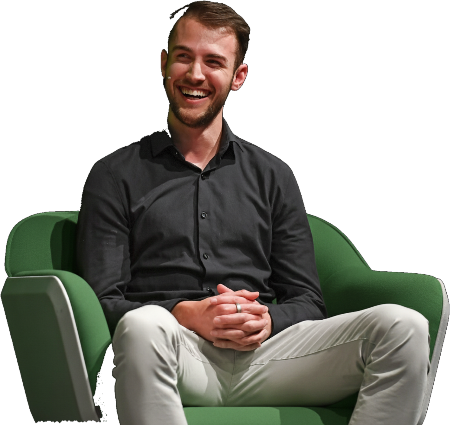 Max Maute als Keynote Speaker auf der Bühne