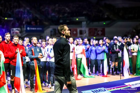 Max Maute bei der von ihm organisierten Hallenradsport-WM